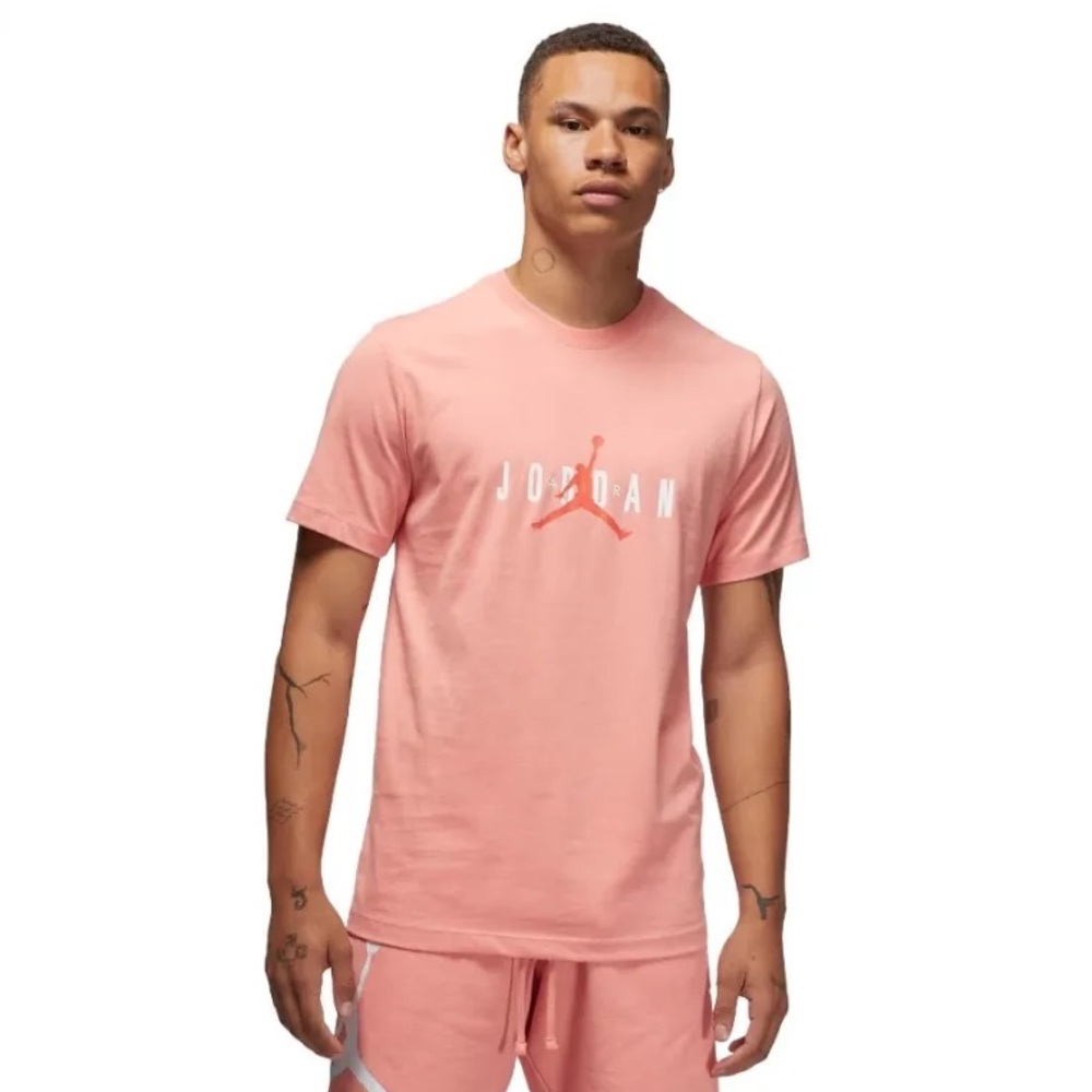 Men's Jordan Air Stretch Light Madder Root Cotton T-Shirt